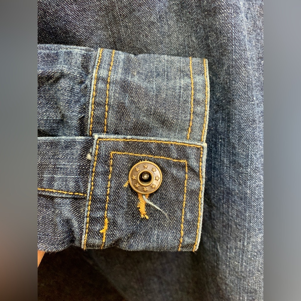 Tradition Country Collection Vintage Denim Jean Jacket Embroidered Sz XL Sequins - Picture 12 of 15